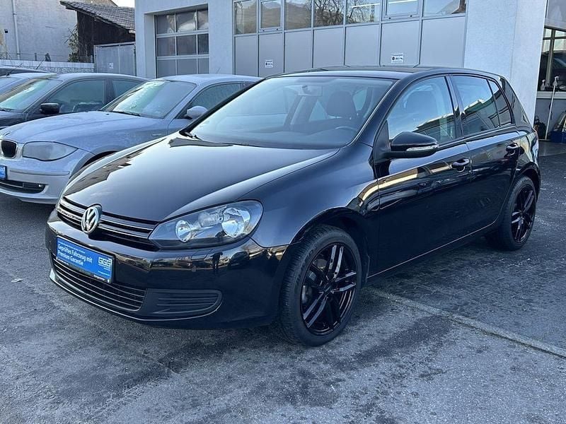 Schwarz Gebraucht 2009 VW Golf VI Comfortline Limousine | 3.990 € (Guter Preis) - Bild 1/4