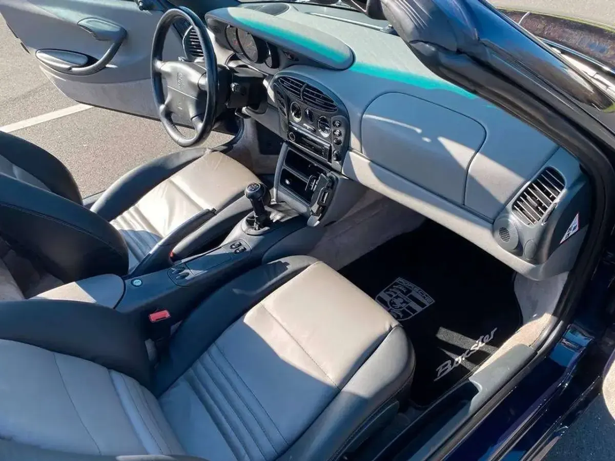 Gebraucht Porsche Boxster 204 PS (150 kW) 1997 Blau Cabrio