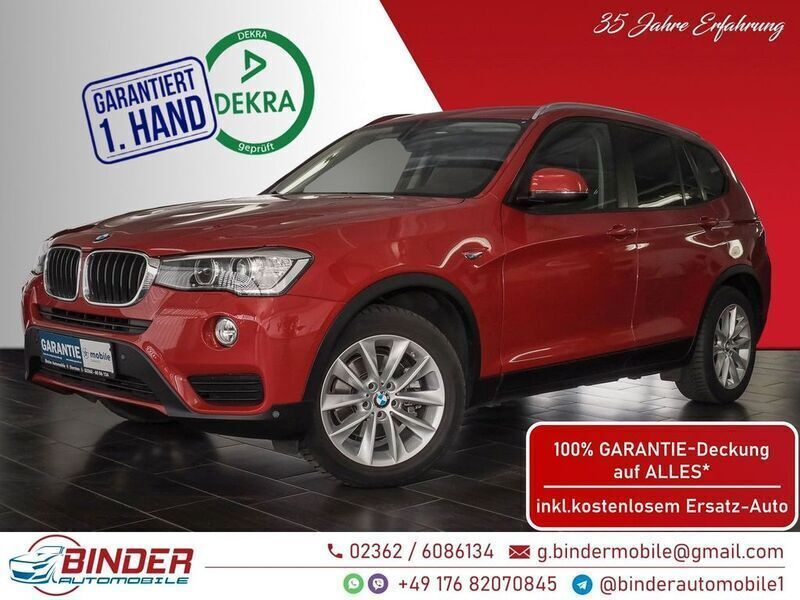 Melbournerot metallic Gebraucht 2016 BMW X3 Advantage SUV | 21.800 € (Fairer Preis) - Bild 1/4