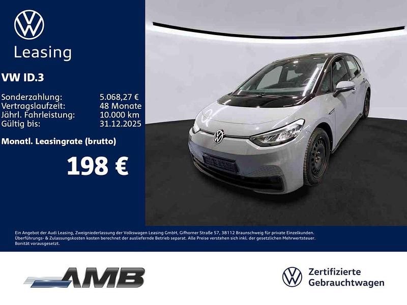 Mondsteingrau/schwarz Gebraucht 2023 VW ID.3 Pro Performance Kleinwagen | 23.340 € (Superpreis) - Bild 1/3