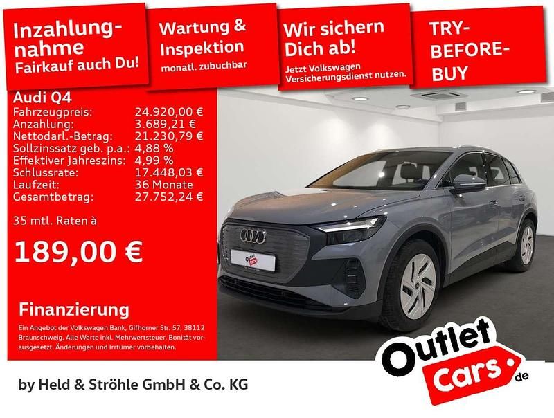 Kieselgrau Gebraucht 2023 Audi Q4 e-tron Comfort SUV | 24.920 € (Superpreis) - Bild 1/3