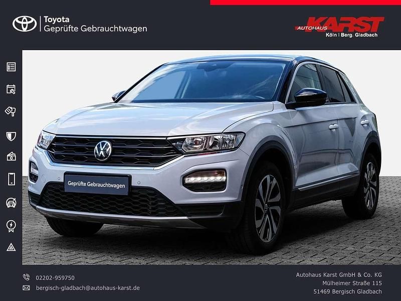 Weiß/dach schwarz Gebraucht 2021 VW T-Roc Active SUV | 24.990 € (Guter Preis) - Bild 1/4