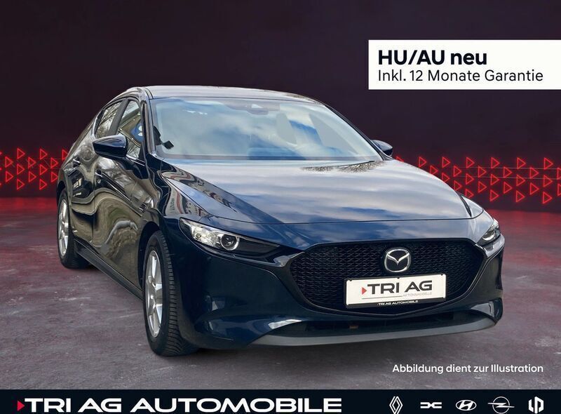 Blau Gebraucht 2019 Mazda 3 Limousine | 15.049 € (Guter Preis) - Bild 1/4