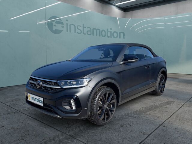 Schwarz Gebraucht 2024 VW T-Roc Cabriolet R-line Cabrio | 45.590 € - Bild 1/2