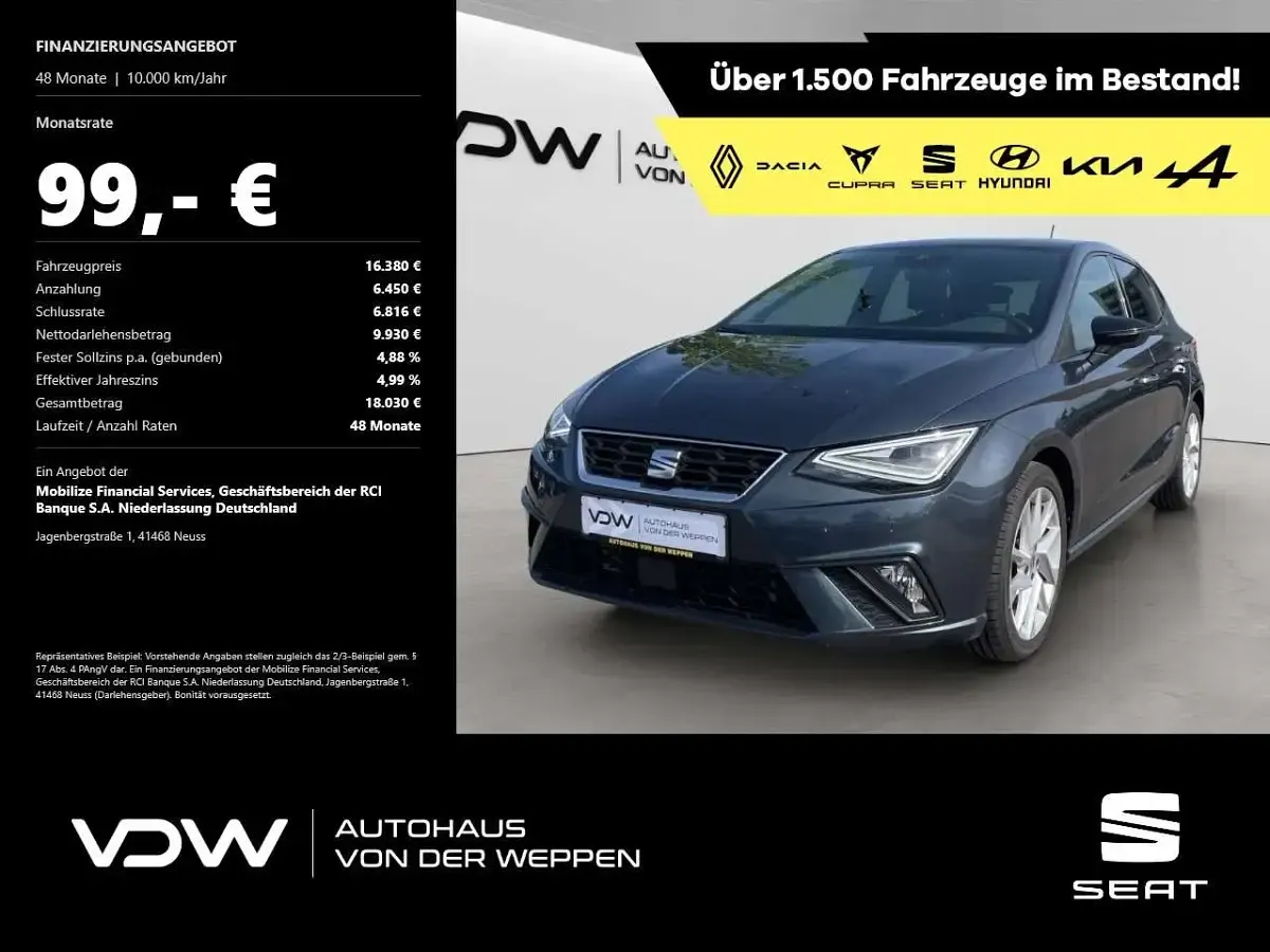 Gebraucht Seat Ibiza FR 110 PS (80 kW) 2023 Kleinwagen