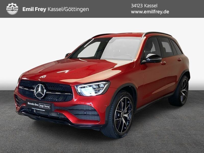 Rot designo hyazinthrot metallic metallic Gebraucht 2022 Mercedes GLC300 AMG line Plus SUV | 45.355 € (Teuer) - Bild 1/4