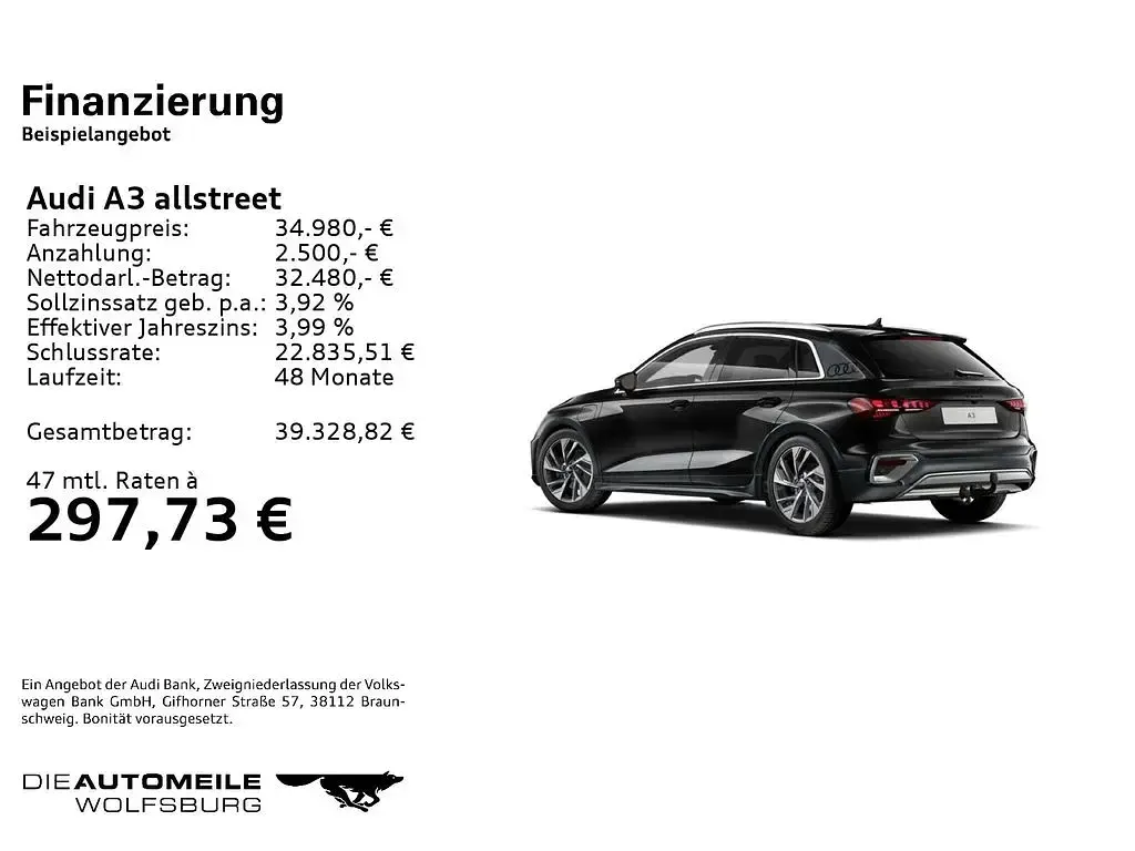 Gebraucht Audi A3 204 PS (150 kW) 2025 Schwarz Limousine