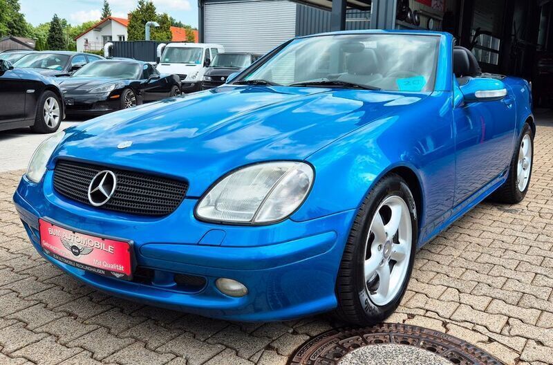 Blau Gebraucht 2000 Mercedes SLK320 Edition Cabrio | 4.990 € (Fairer Preis) - Bild 1/4