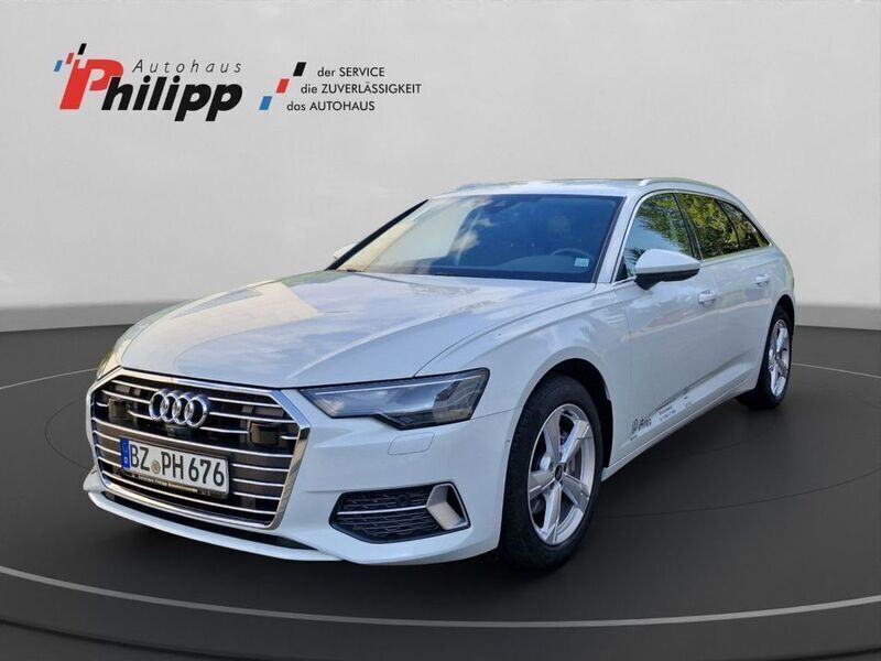 Gletscherweiss (metallic) Gebraucht 2022 Audi A6 Sport Kombi | 44.000 € (Teuer) - Bild 1/4