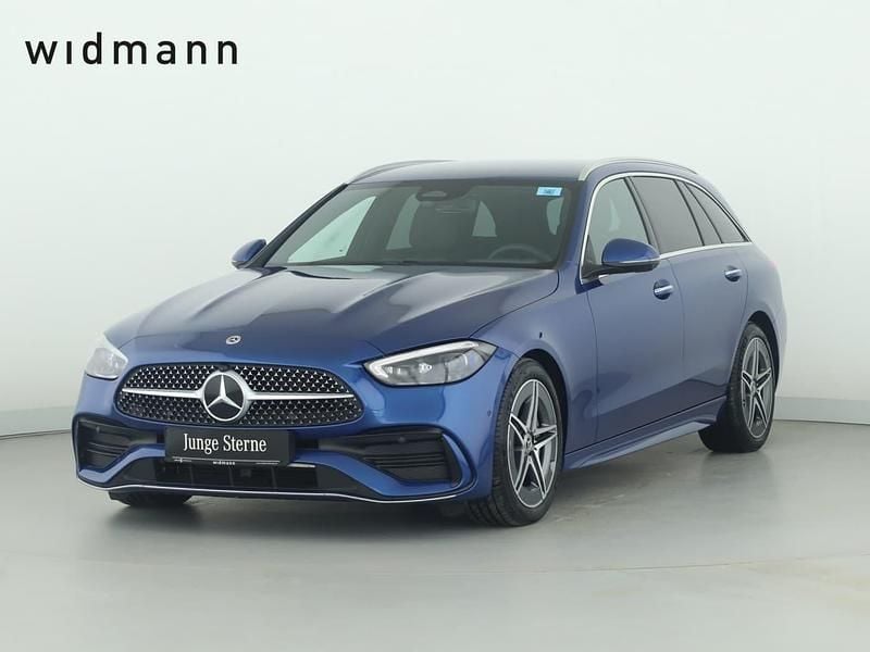 Metalliclack spektralblau Gebraucht 2025 Mercedes C300 Premium Kombi | 45.150 € (Guter Preis) - Bild 1/4
