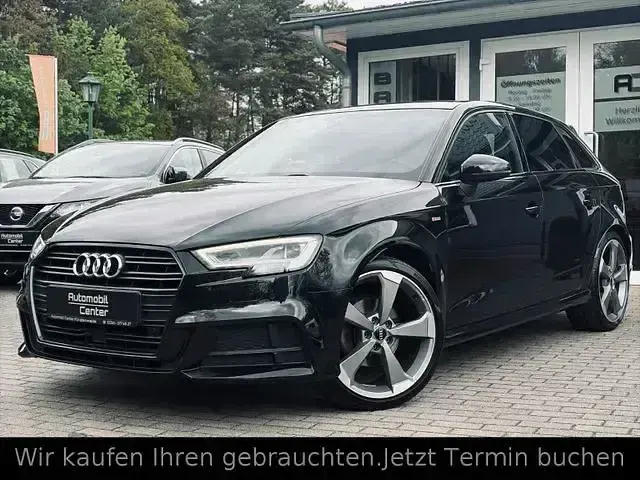 Używany Audi A3 S-Line 150 KM (110 kW) 2018 Czarny Sedan/Limuzyna