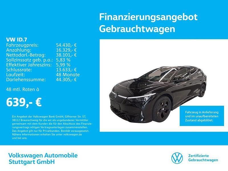 Schwarz Gebraucht 2025 VW ID.7 Limousine | 54.430 € (Teuer) - Bild 1/4