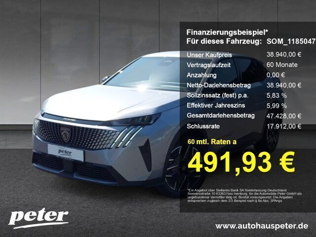 Grau Neu 2025 Peugeot 3008 Allure SUV | 38.940 € (Guter Preis) - Bild 1/4
