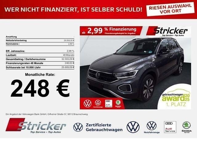 Indiumgrau metallic (metallic) Gebraucht 2025 VW T-Roc Goal SUV | 28.949 € (Superpreis) - Bild 1/3