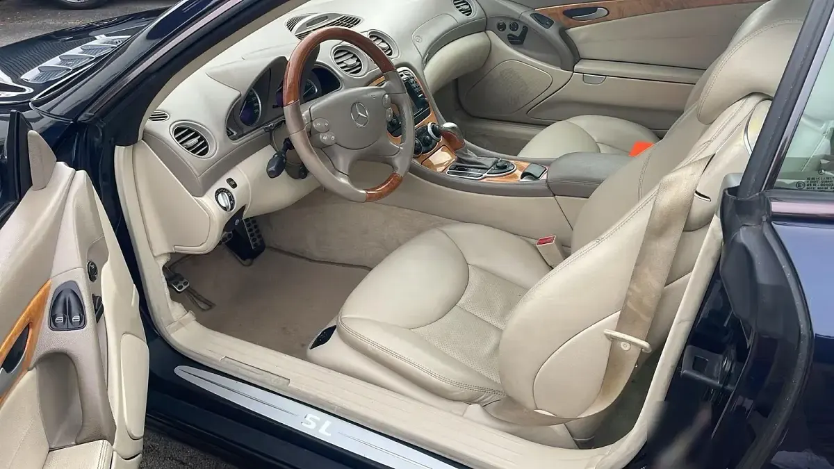 Gebraucht Mercedes SL500 306 PS (225 kW) 2003 Blau Cabrio