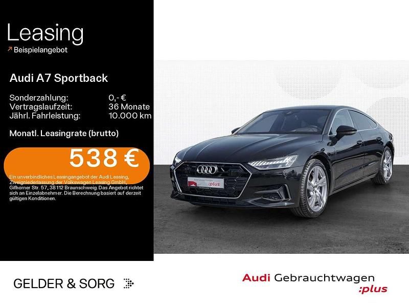 Mythosschwarz metallic Gebraucht 2024 Audi A7 Kleinwagen | 54.880 € (Superpreis) - Bild 1/1