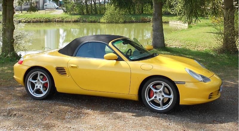 Gelb Gebraucht 2002 Porsche Boxster S Cabrio | 22.500 € (Teuer) - Bild 1/4