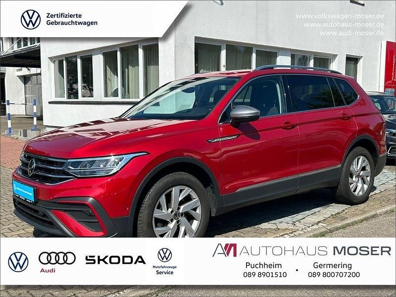 Kings red metallic Gebraucht 2022 VW Tiguan Allspace SUV | 29.820 € (Guter Preis) - Bild 1/4