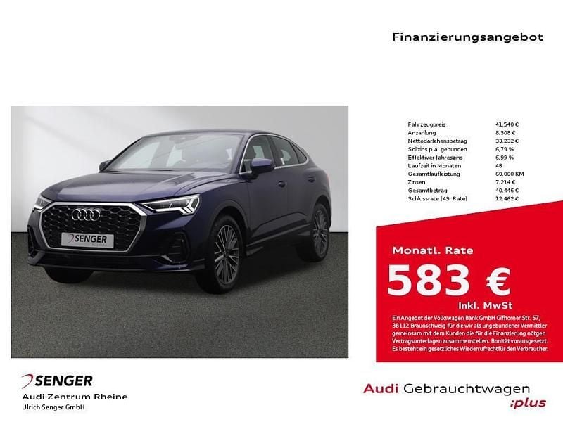 Blau Gebraucht 2025 Audi Q3 Sportback Sport SUV | 41.540 € (Fairer Preis) - Bild 1/4