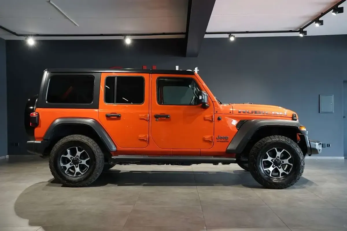 Gebraucht Jeep Wrangler Unlimited Rubicon 272 PS (200 kW) 2018 Orange SUV