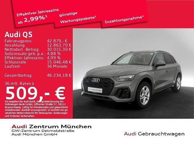 Gebraucht Audi Q5 Basis 204 PS (150 kW) 2024 Chronosgrau metallic SUV