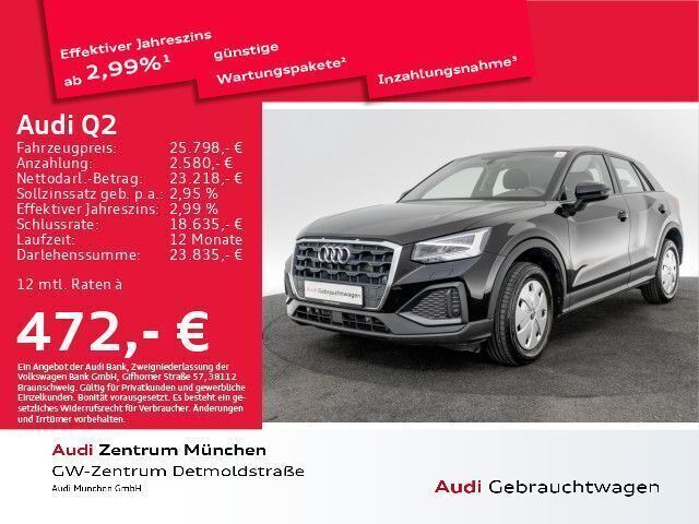Brillantschwarz Gebraucht 2023 Audi Q2 SUV | 26.947 € (Fairer Preis) - Bild 1/2