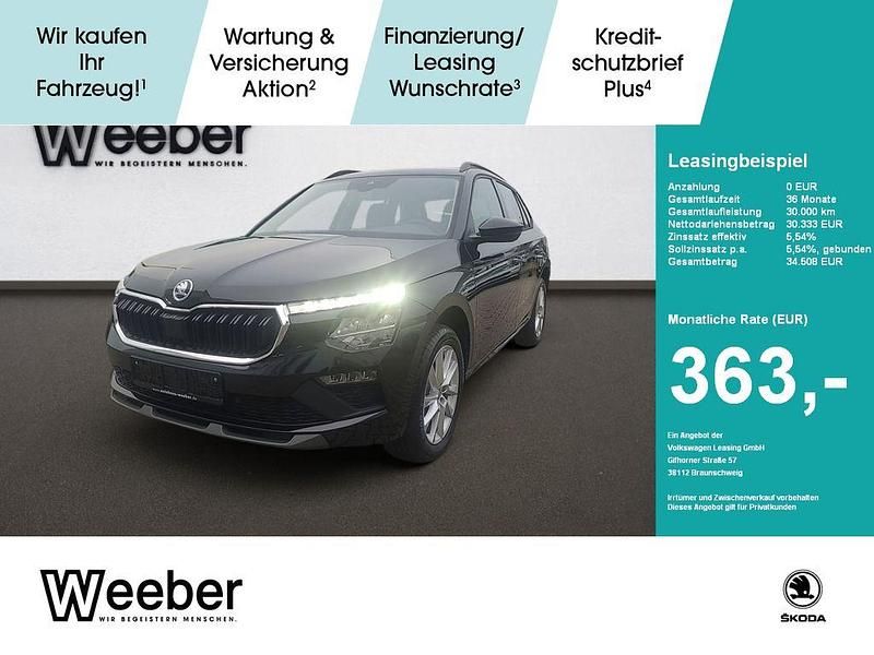 Schwarz Gebraucht 2024 Skoda Kamiq Selection SUV | 30.333 € (Etwas zu teuer) - Bild 1/4