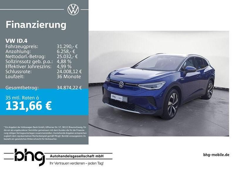 Blau Gebraucht 2023 VW ID.4 Pro SUV | 31.290 € (Fairer Preis) - Bild 1/4