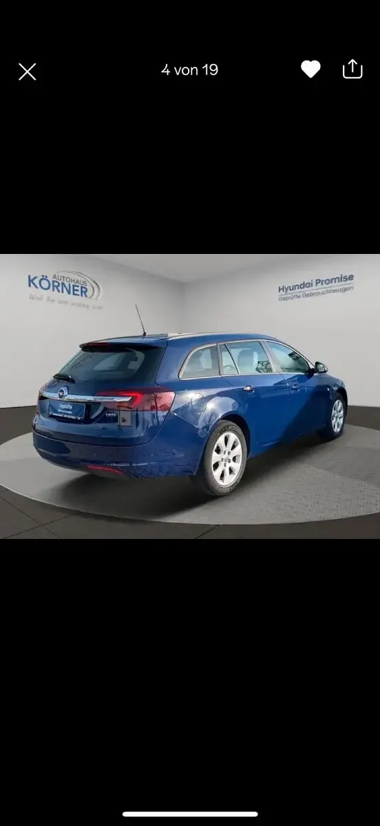 Brugt Opel Insignia 130 HK (95 kW) 2017 Blå Stationcar