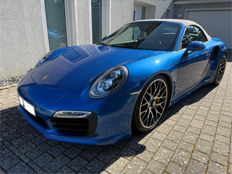 Blau Gebraucht 2014 Porsche 911 Turbo S Cabriolet Cabrio | 129.500 € (Fairer Preis) - Bild 1/4