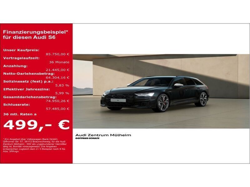 Schwarz Gebraucht 2024 Audi S6 Basis Kombi | 89.350 € - Bild 1/4