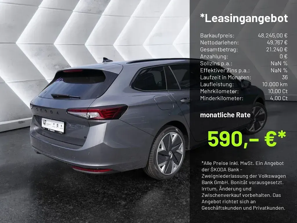 Neu Skoda Superb SportLine 204 PS (150 kW) 2026 Grau Limousine
