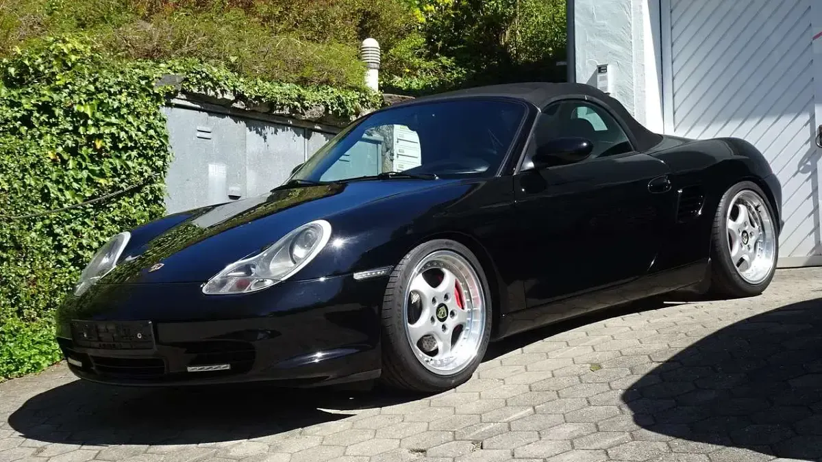 Gebraucht Porsche Boxster S 260 PS (191 kW) 2002 Tiefschwarz Cabrio