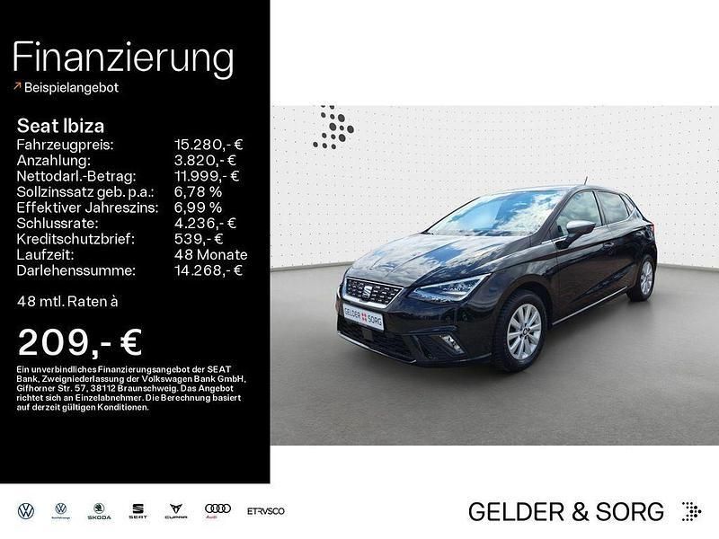 Mitternachtsschwarz Gebraucht 2021 Seat Ibiza XCELLENCE Limousine | 15.280 € (Fairer Preis) - Bild 1/4