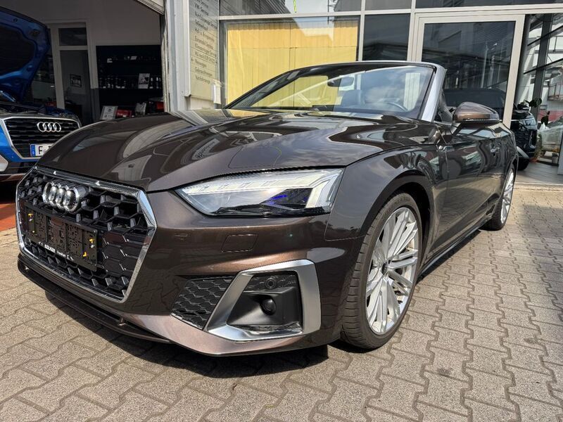 Braun Gebraucht 2022 Audi A5 Cabriolet S-Line Cabrio | 46.850 € (Fairer Preis) - Bild 1/3