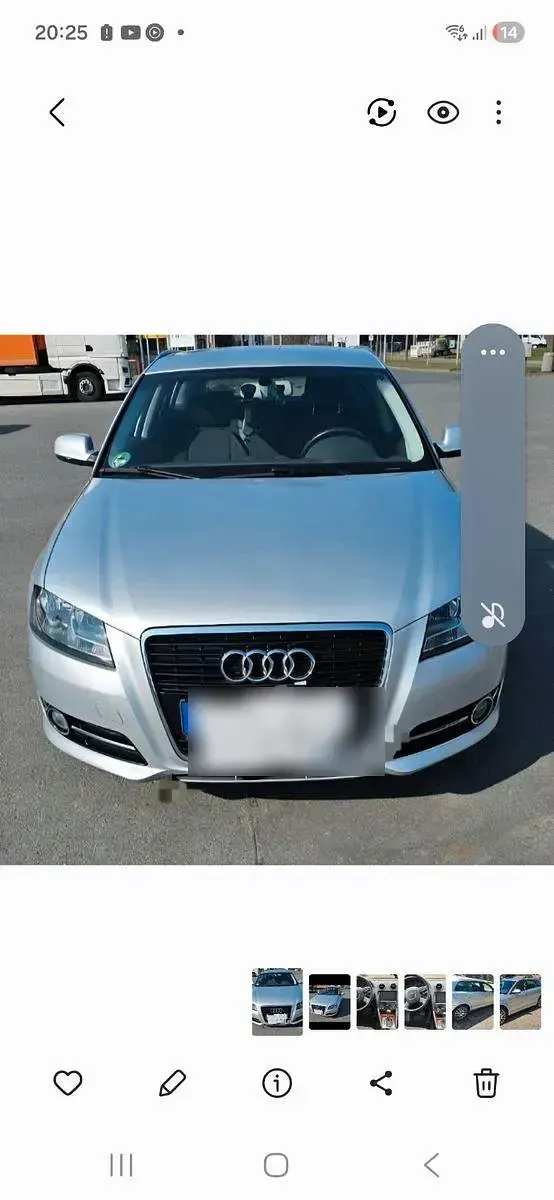 Gebraucht Audi A3 Sportback 140 PS (102 kW) 2011 Silber Kleinwagen
