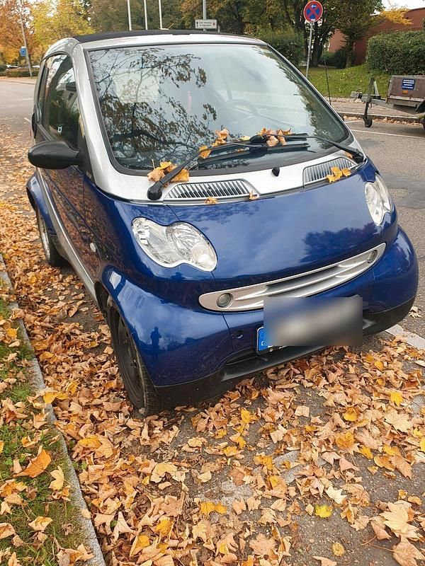 Blau Gebraucht 2001 Smart ForTwo Cabrio Cabrio | 700 € (Guter Preis) - Bild 1/4