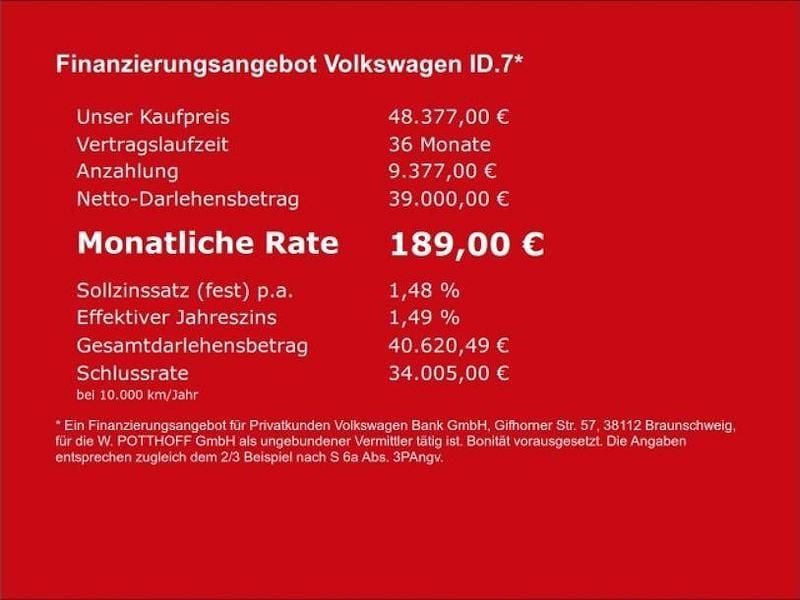 Gebraucht VW ID.7 Pro 11 kW (15 PS) 2025 Blau Kombi