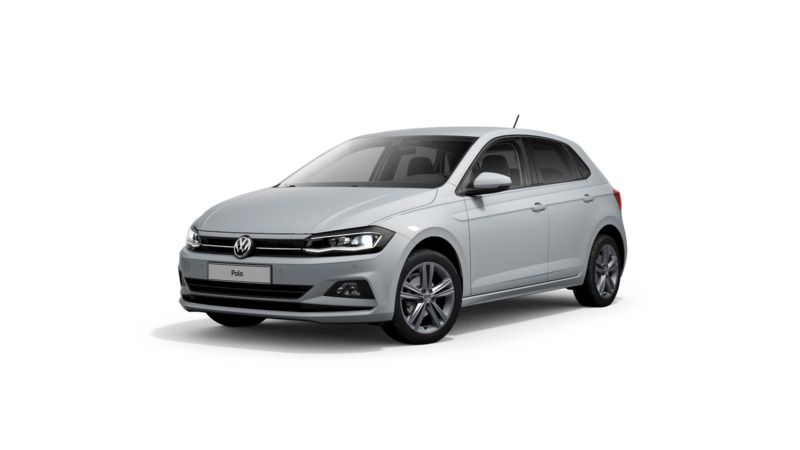 White silver metallic (metallic) Gebraucht 2020 VW Polo Highline Limousine | 17.370 € (Fairer Preis) - Bild 1/4