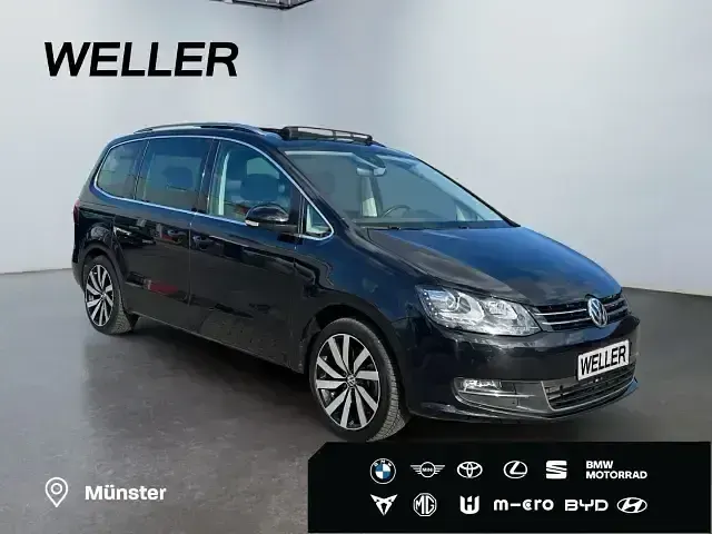 Gebraucht VW Sharan Highline 150 PS (110 kW) 2019 Schwarz Van / Kleinbus