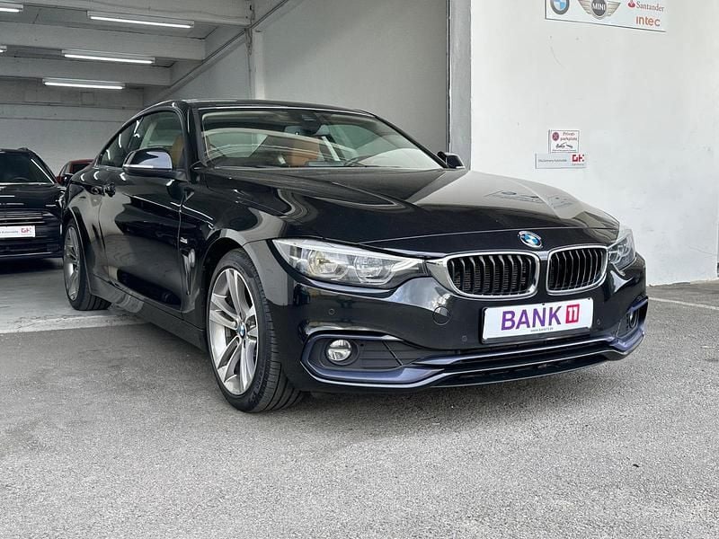 Schwarz Gebraucht 2017 BMW 420 Sport Line Coupé | 17.999 € (Guter Preis) - Bild 1/4