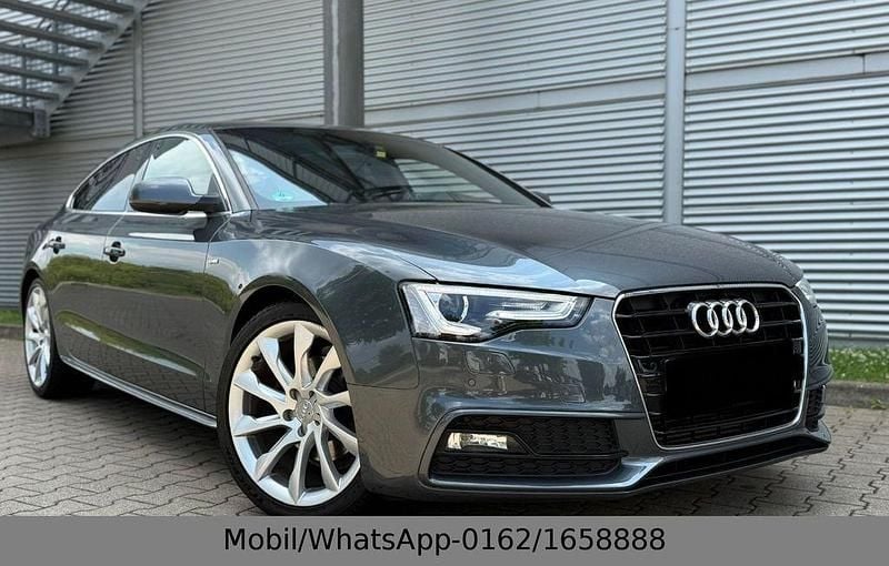 Grau Gebraucht 2017 Audi A5 Sportback S-Line Limousine | 17.999 € (Superpreis) - Bild 1/4