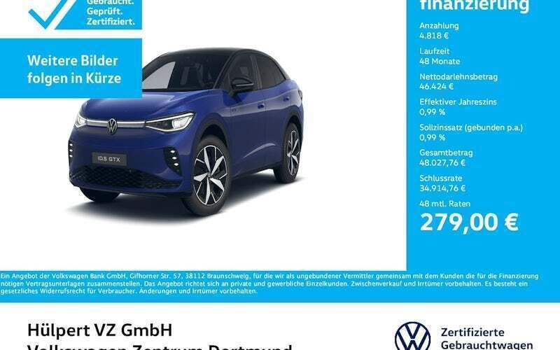 Blau Gebraucht 2024 VW ID.5 GTX SUV | 51.242 € - Bild 1/4