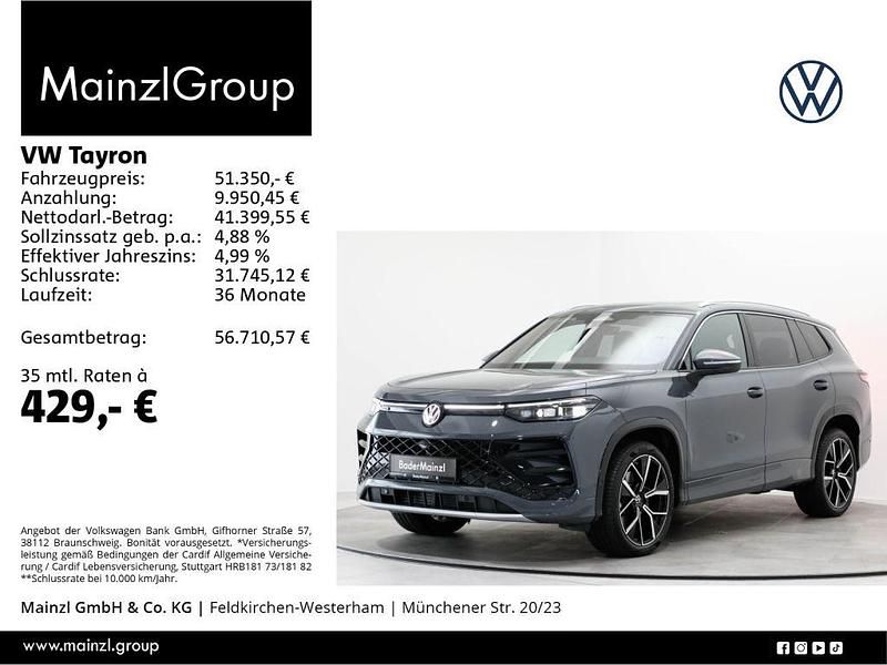 Grau Gebraucht 2025 VW Tayron R-line SUV | 51.350 € (Superpreis) - Bild 1/3