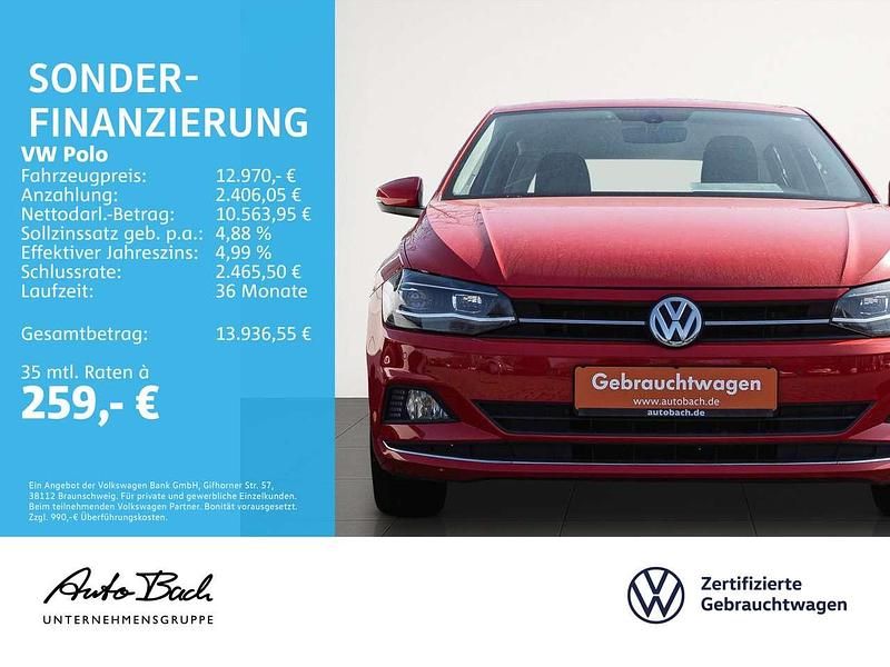 Gebraucht VW Polo Highline 116 PS (85 kW) 2020 Rot Limousine