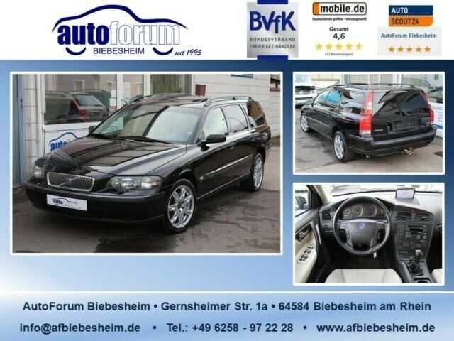 Gebraucht Volvo V70 209 PS (153 kW) 2004 Schwarz metallic Kombi