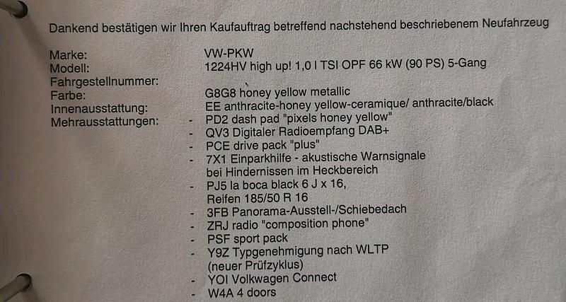 Gebraucht VW up! high up! 90 PS (66 kW) 2019 Gold Kleinwagen