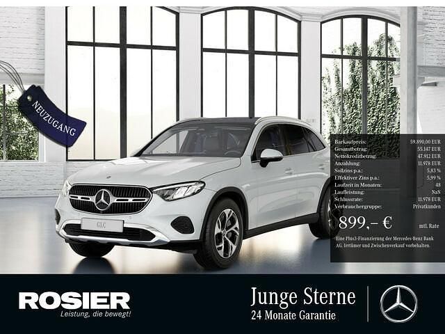 Weiss / opalithweiß (metallic) Gebraucht 2024 Mercedes GLC300e Avantgarde SUV | 59.890 € (Etwas zu teuer) - Bild 1/2