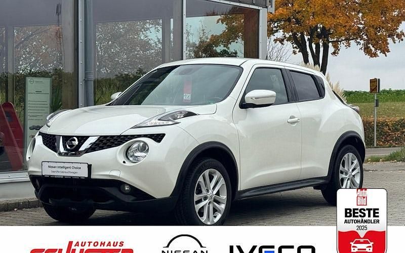 Brilliant white (m) Gebraucht 2018 Nissan Juke N-Connecta SUV | 12.700 € (Fairer Preis) - Bild 1/4