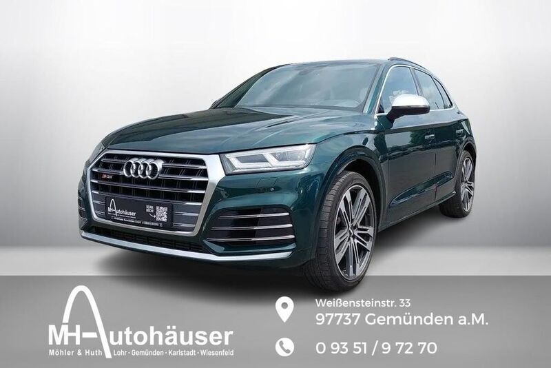 Azorengrün metallic Gebraucht 2019 Audi SQ5 Comfort SUV | 42.790 € (Fairer Preis) - Bild 1/4